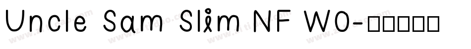 Uncle Sam Slim NF W0字体转换